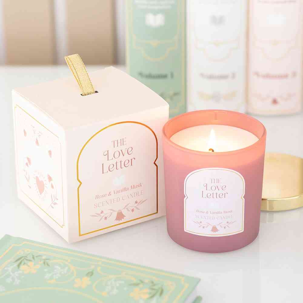Something Different - The Love Letter Rose & Vanilla Musk Geurkaars - Roze